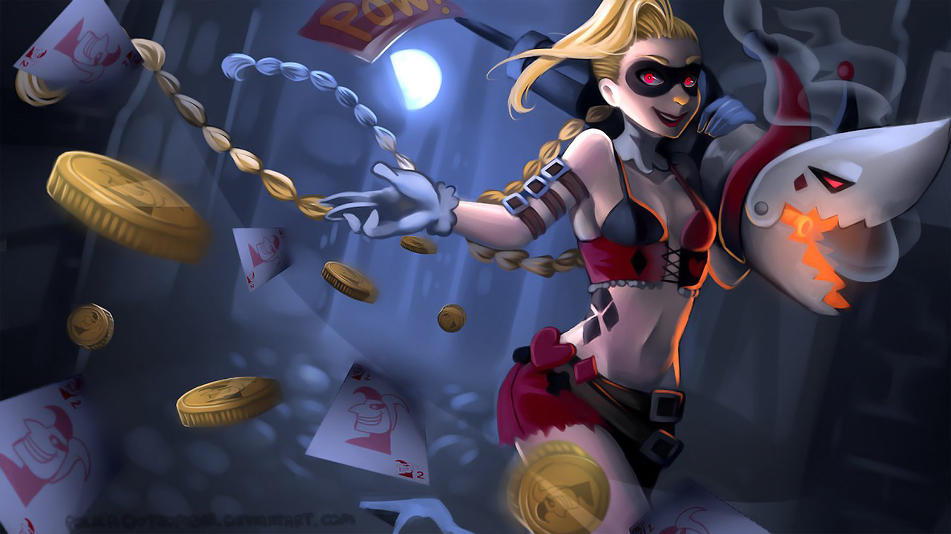 Free Download Jinx Wallpaper Id - League Of Legend Jinx Skin - HD Wallpaper 