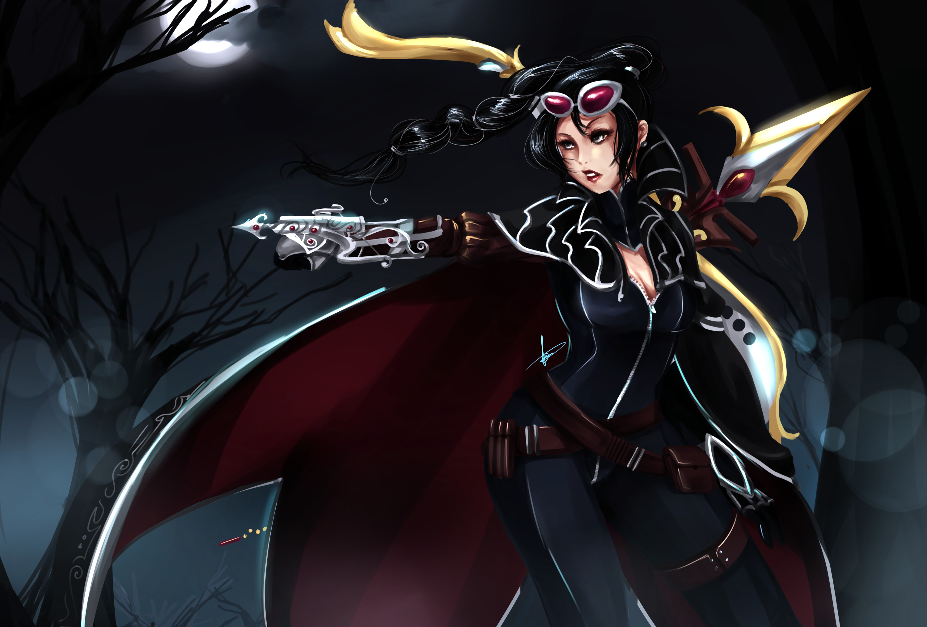 Redesigned Vayne Wallpaper By Hannah515 - League Of Légends Vayne - HD Wallpaper 