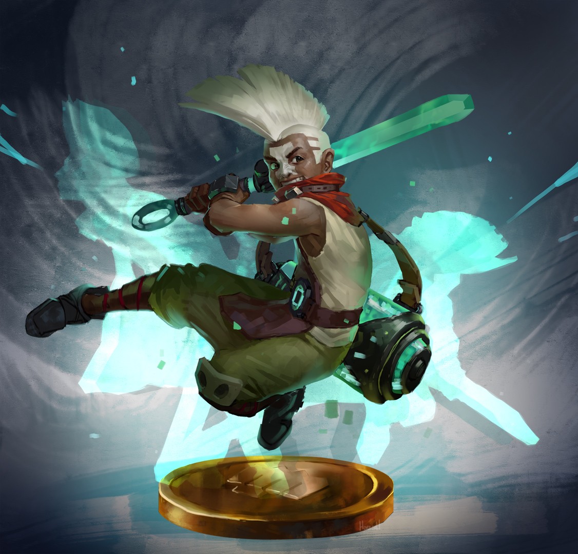 Ekko By Hozure Hd Wallpaper Fan Art Artwork League - Ekko League Of Legends Fan Art - HD Wallpaper 