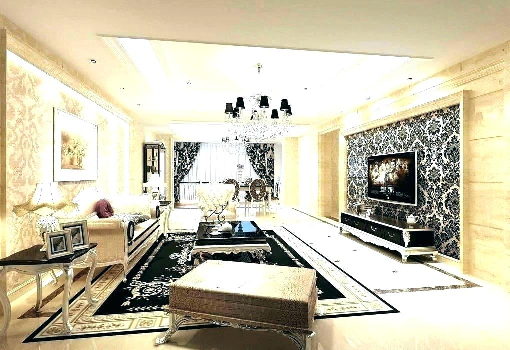 Modern Living Room Wallpaper Wallpaper Design For Living - Elegant Wallpaper Design For Living Room - HD Wallpaper 