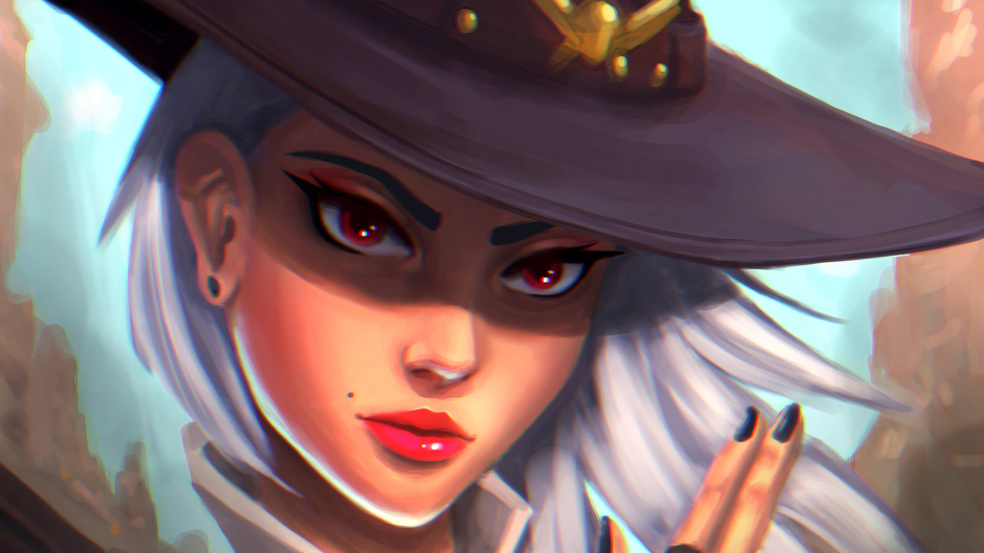 Ashe Overwatch Gloves - HD Wallpaper 