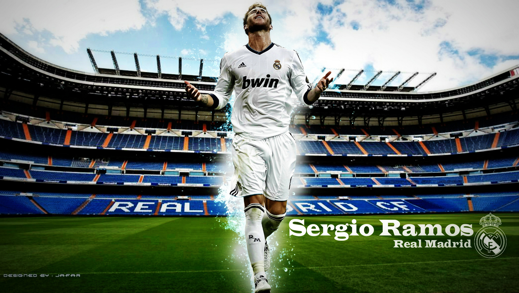Sergio Ramos Wallpaper - Santiago Bernabéu Stadium - HD Wallpaper 