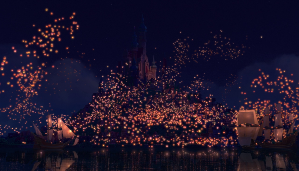 tangled light scene