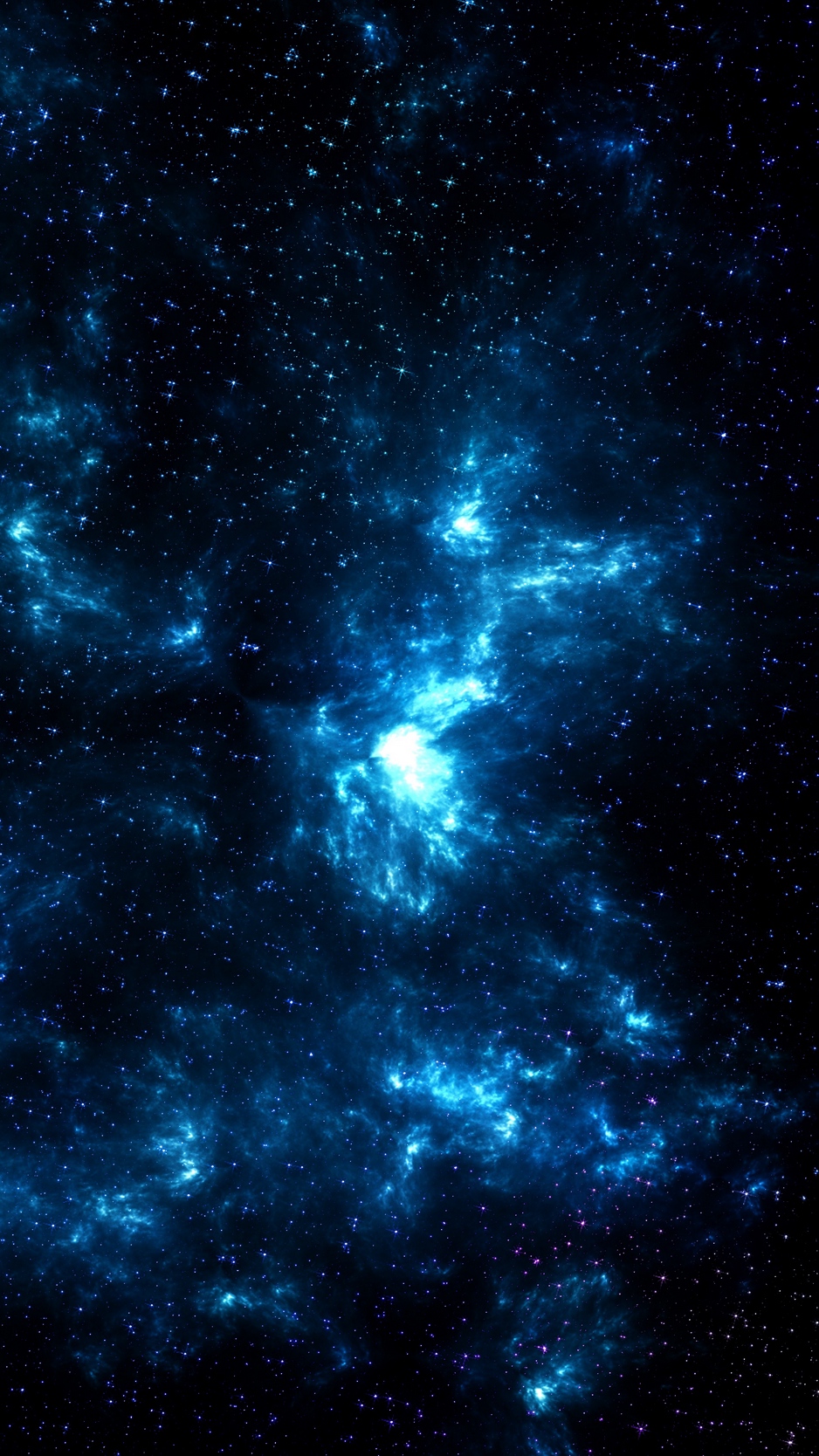Wallpaper Space, Galaxy, Shine, Stars, Blue, Dark - Iphone 7 Wallpaper Dark Galaxy - HD Wallpaper 