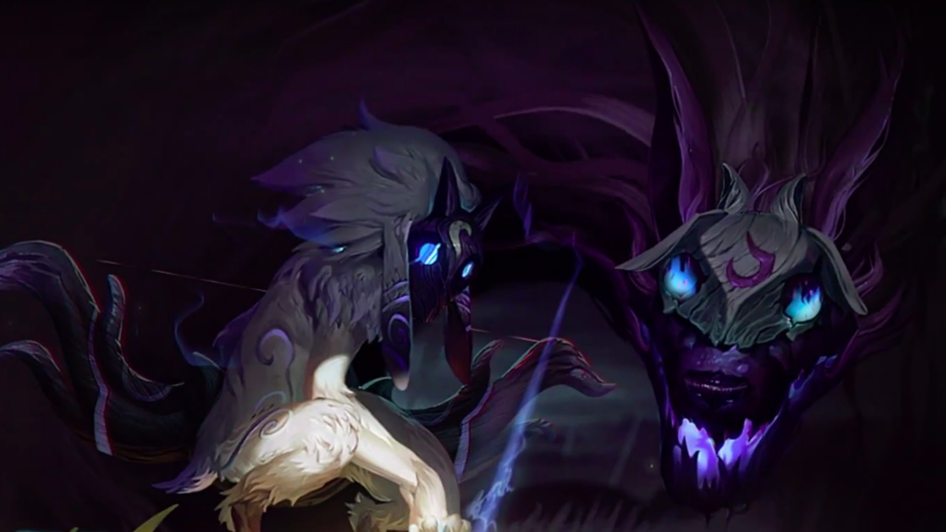 League Of Legends Kindred Wolf - HD Wallpaper 