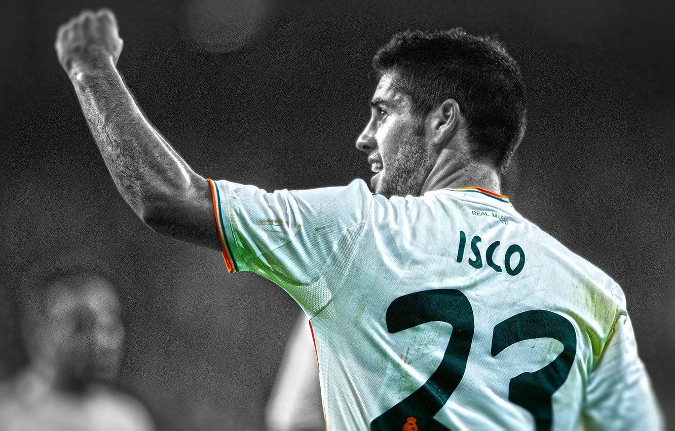 Photo Wallpaper Real Madrid, Real Madrid, Isco, Isco, - Isco Number Real Madrid - HD Wallpaper 