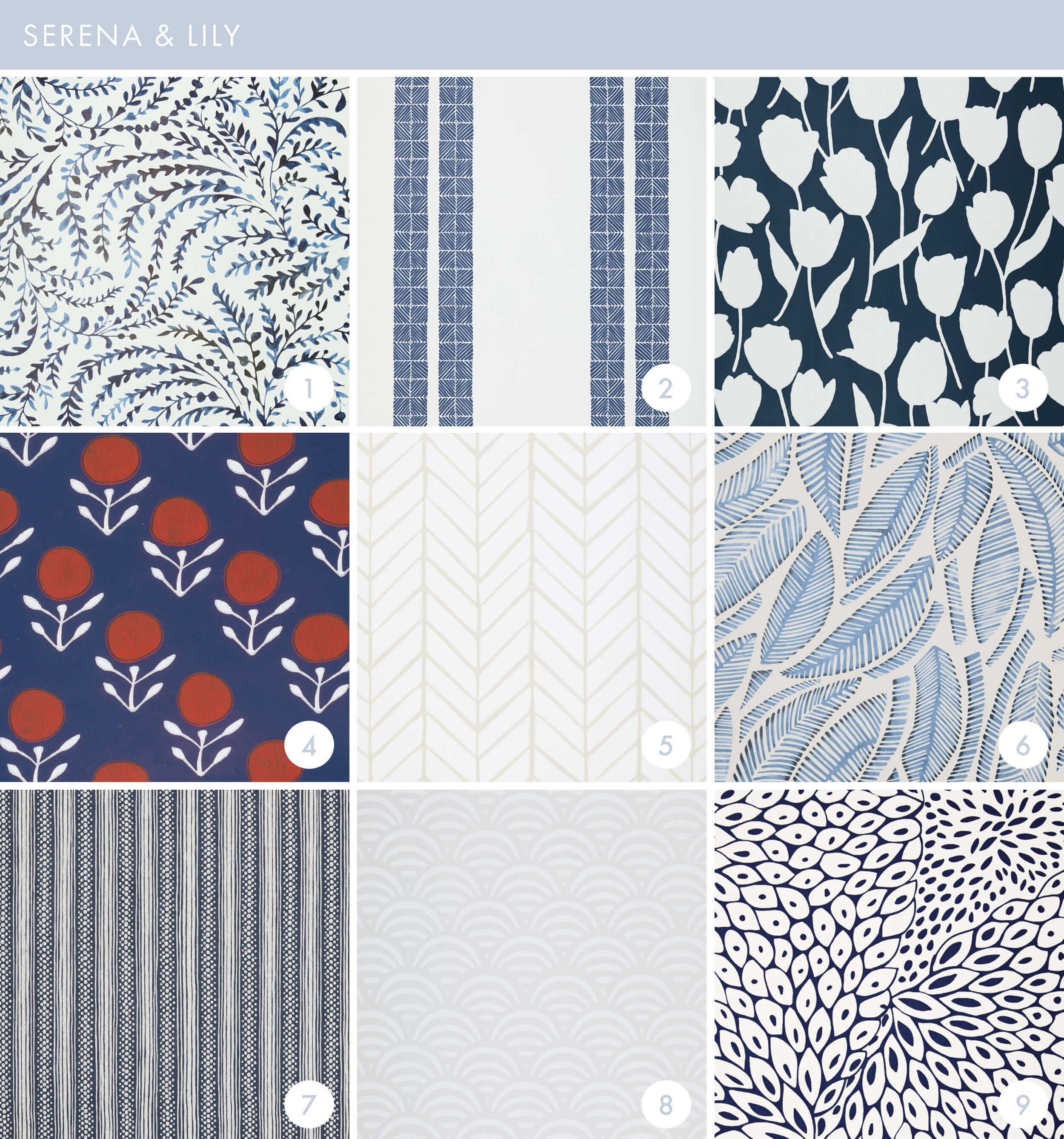 Emily Henderson Online Wallpaper Roundup Serena Lily - Serena And Lily Patterns - HD Wallpaper 