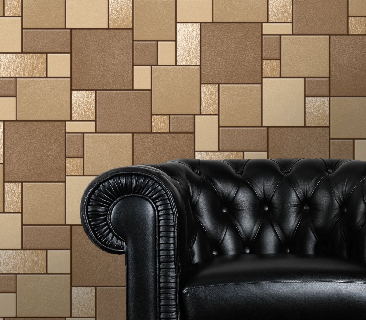 Chesterfield Headboard Leather - HD Wallpaper 