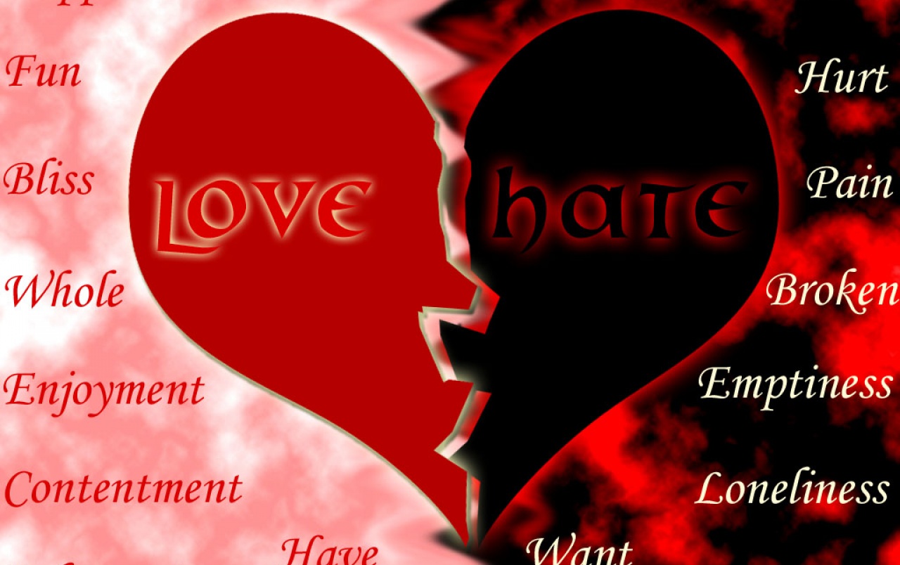 Love & Hate Wallpapers - Love Hate - HD Wallpaper 