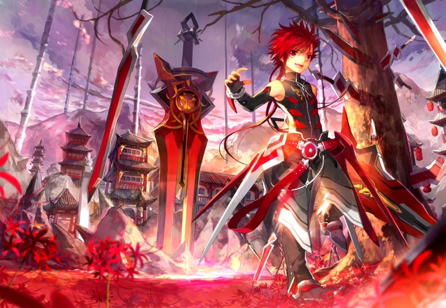 Elsword Wallpaper And Background Image Id607029 - Elsword Infinity Sword Sword - HD Wallpaper 