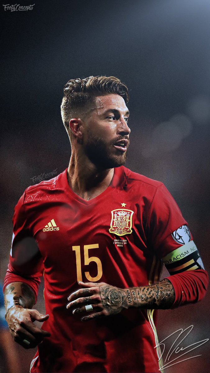 Sergio Ramos Wallpaper Spain - HD Wallpaper 