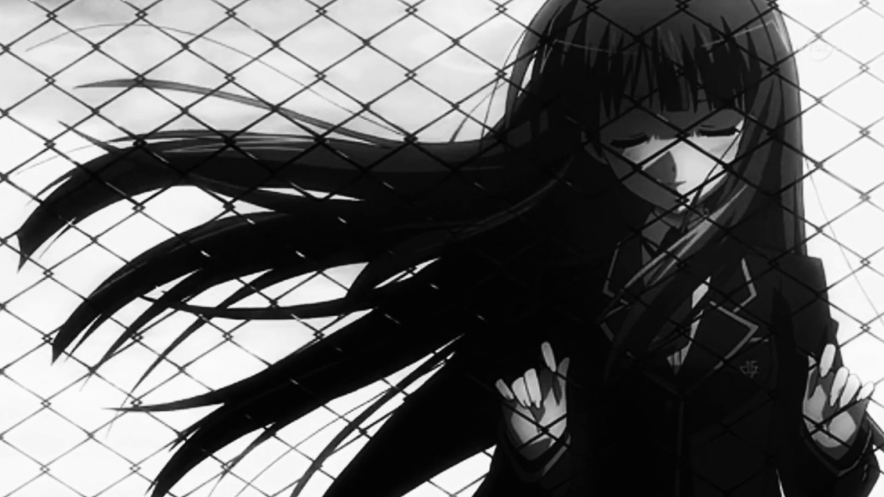 Sad Girl Anime Gif - HD Wallpaper 