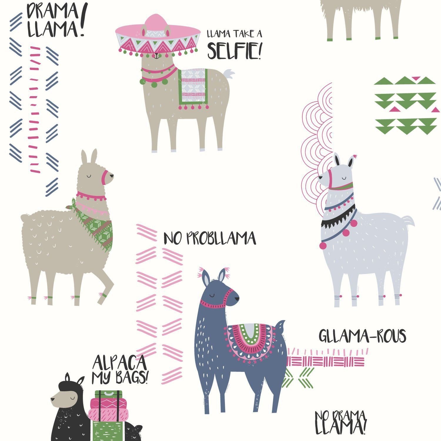 Llama Wallpaper For Walls - HD Wallpaper 