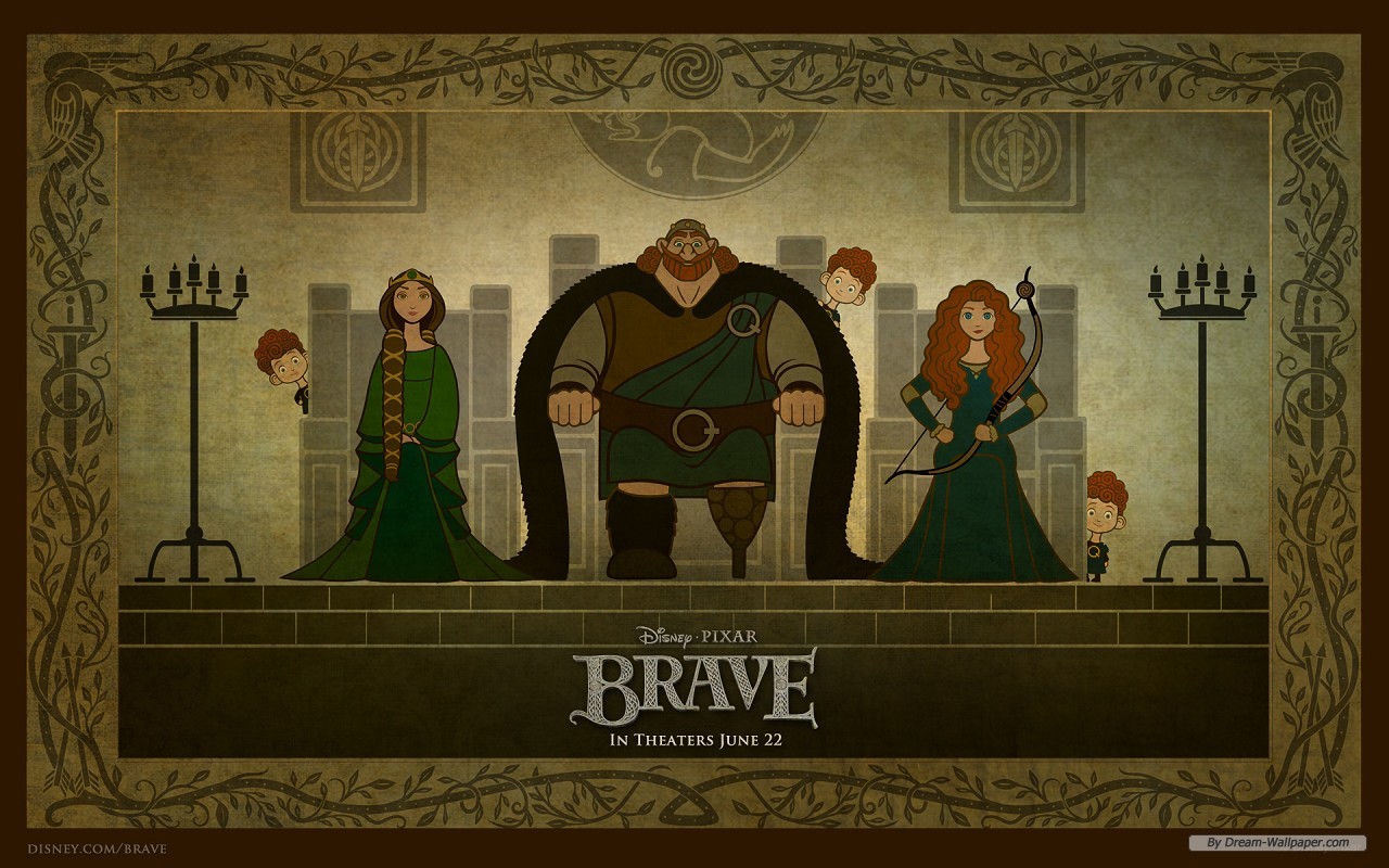 Free Cartoon Wallpaper - Brave Pixar - HD Wallpaper 