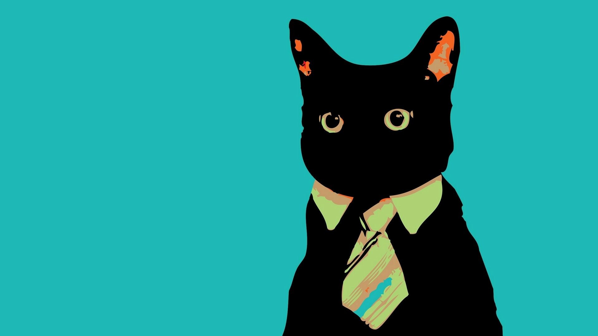 Black Cat Art Hd Desktop Backgrounds, Wallpapers - Gif Wallpaper For Chromebook - HD Wallpaper 