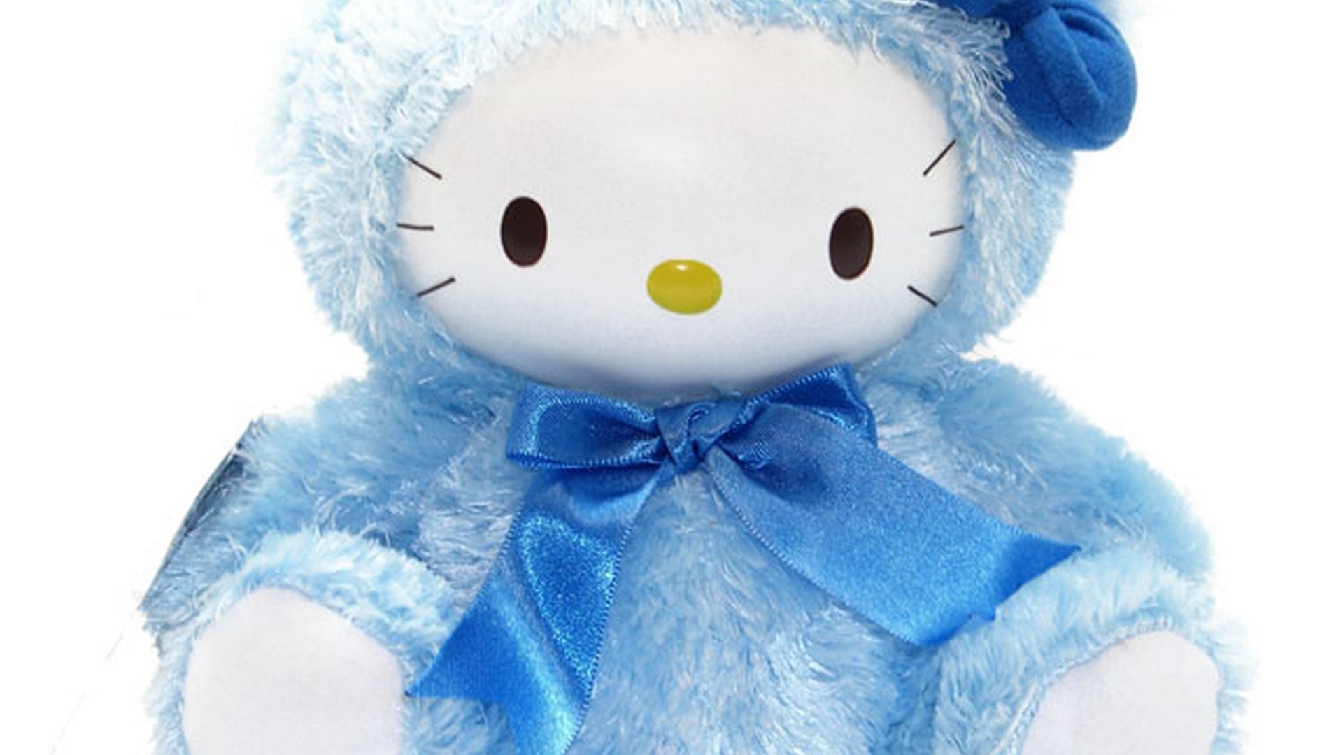 Best Cute Teddy Bear Wallpaper With Image Resolution - Hello Kitty Blue - HD Wallpaper 