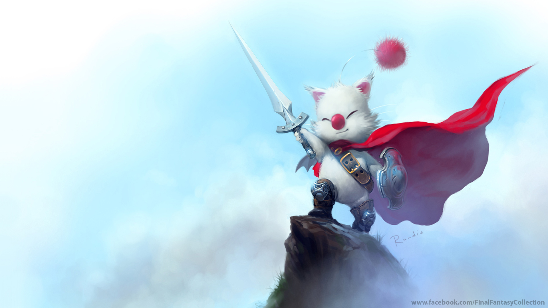 Final Fantasy Moogle - HD Wallpaper 