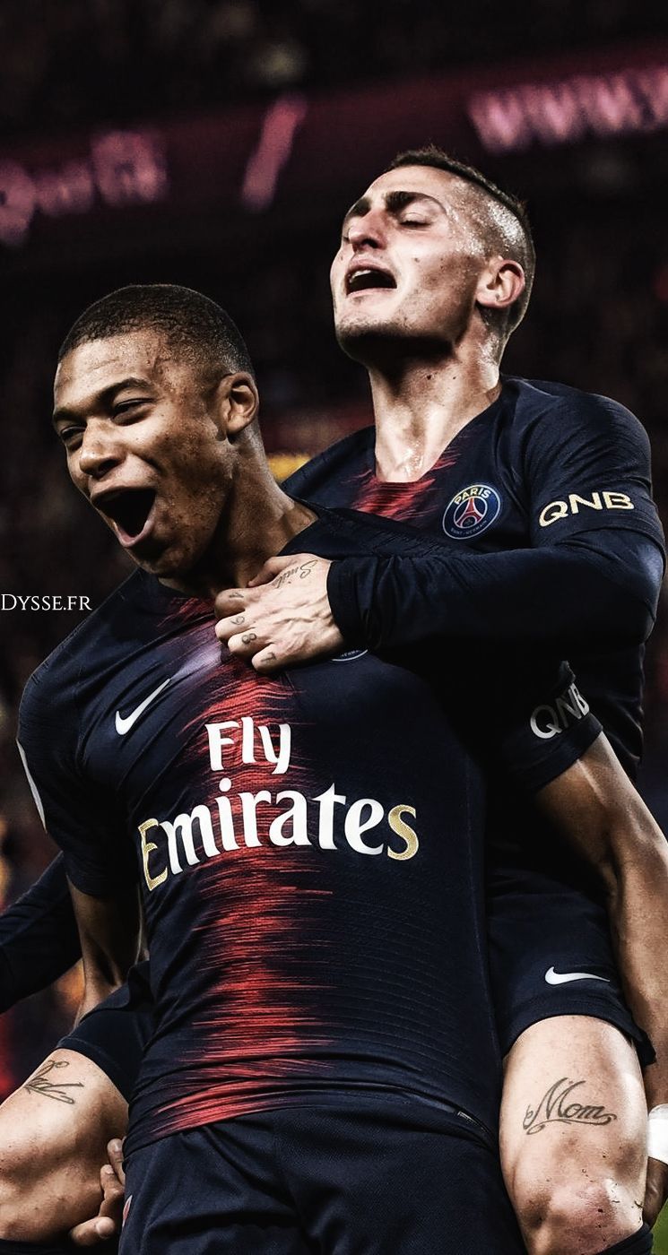 Marco Verratti Kylian Mbappe - HD Wallpaper 