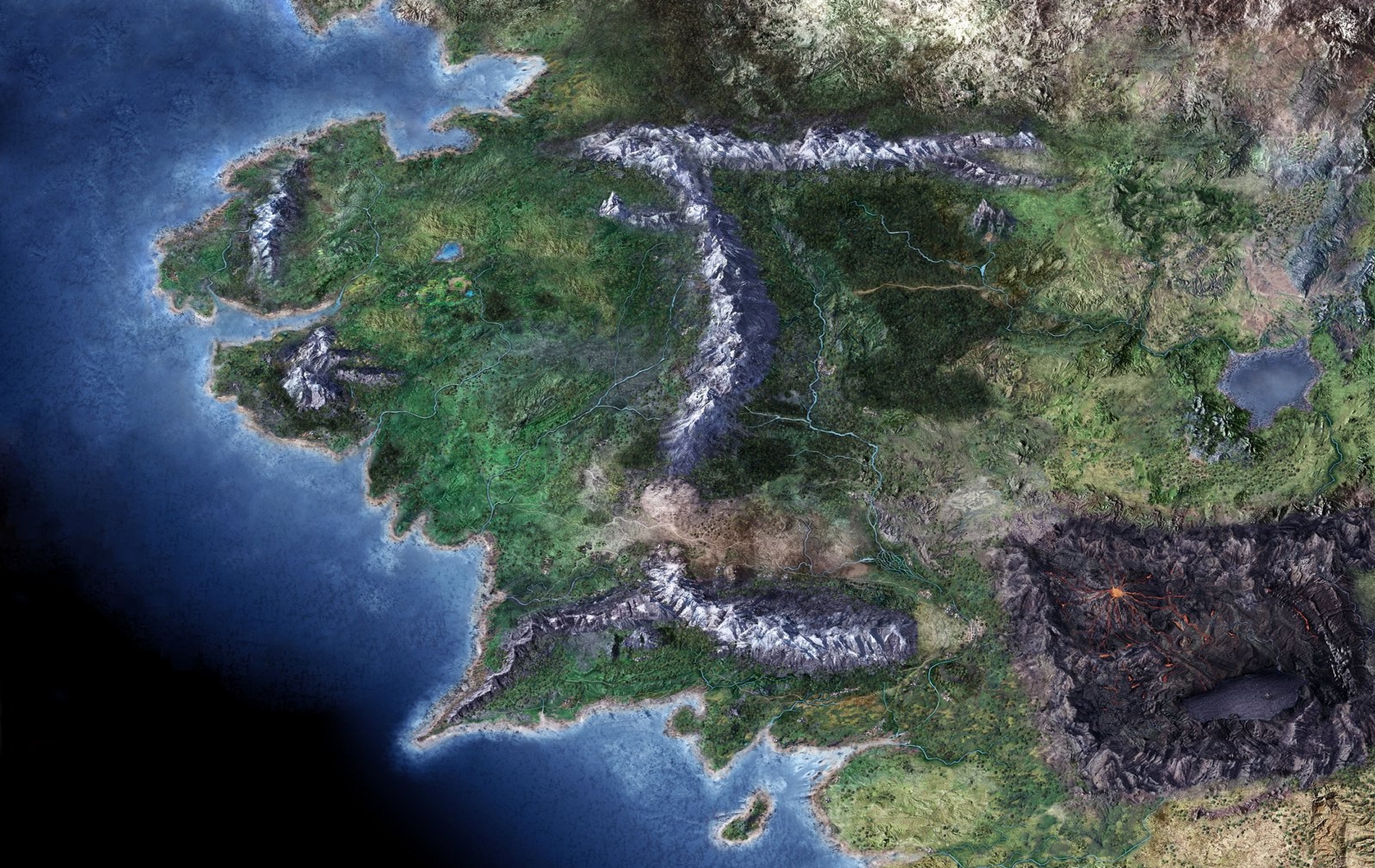 Battle For Middle Earth Map - HD Wallpaper 