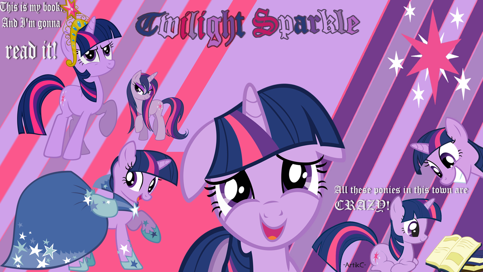Chis Is Mp Read It All These Porties In This Towm Are - Twilight Sparkle Wallpaper My Little Pony - HD Wallpaper 