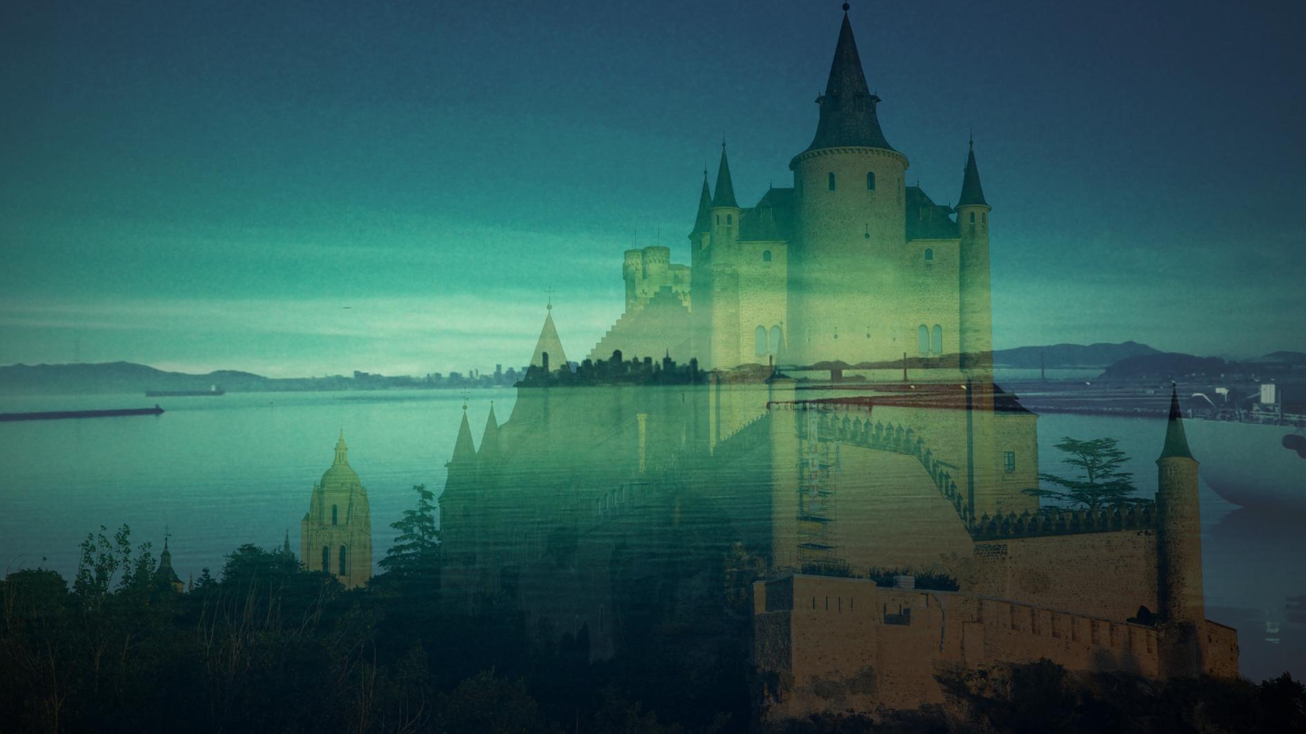 Background Merged - Water Castle - HD Wallpaper 