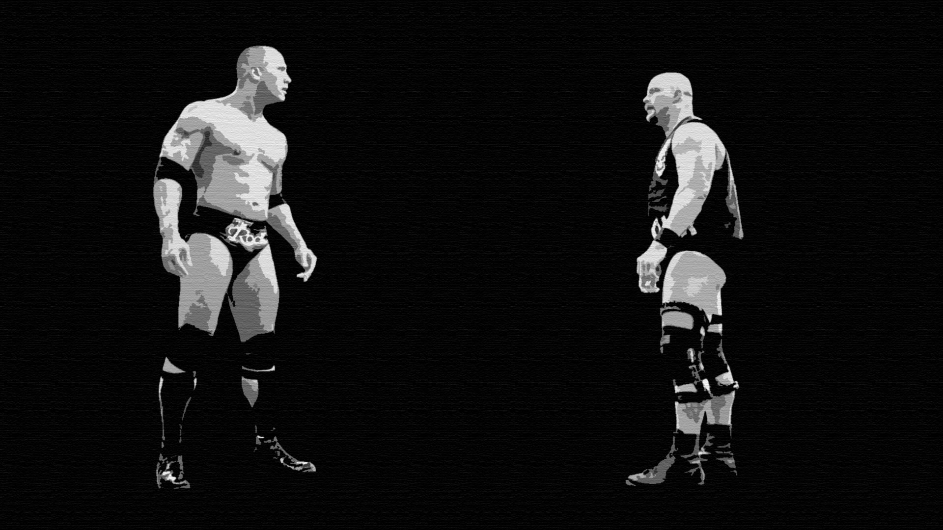 Super Wrestling Wallpaper - Wwe The Rock And Stone Cold - HD Wallpaper 