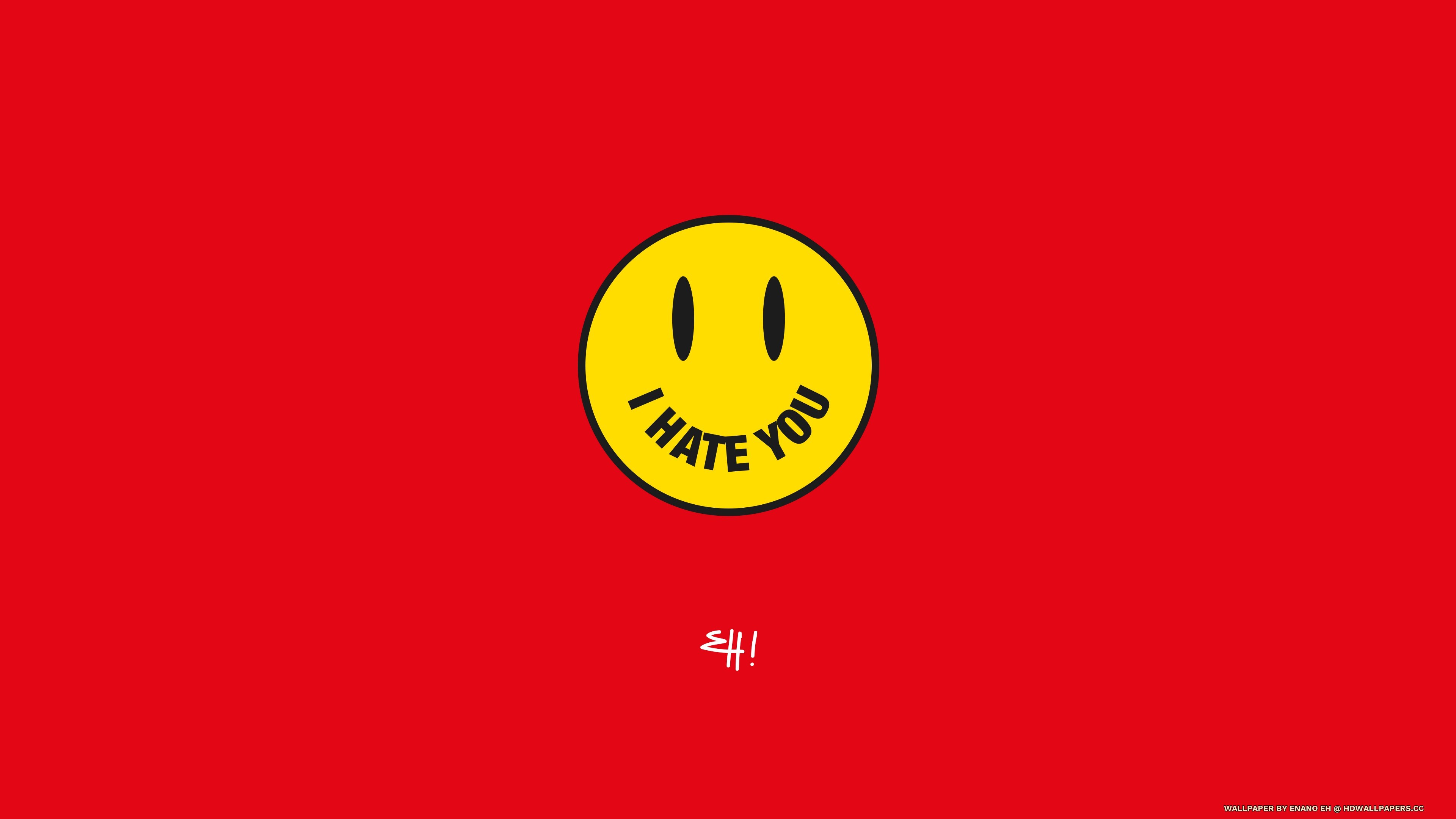 Hate U Wallpaper Hd - HD Wallpaper 