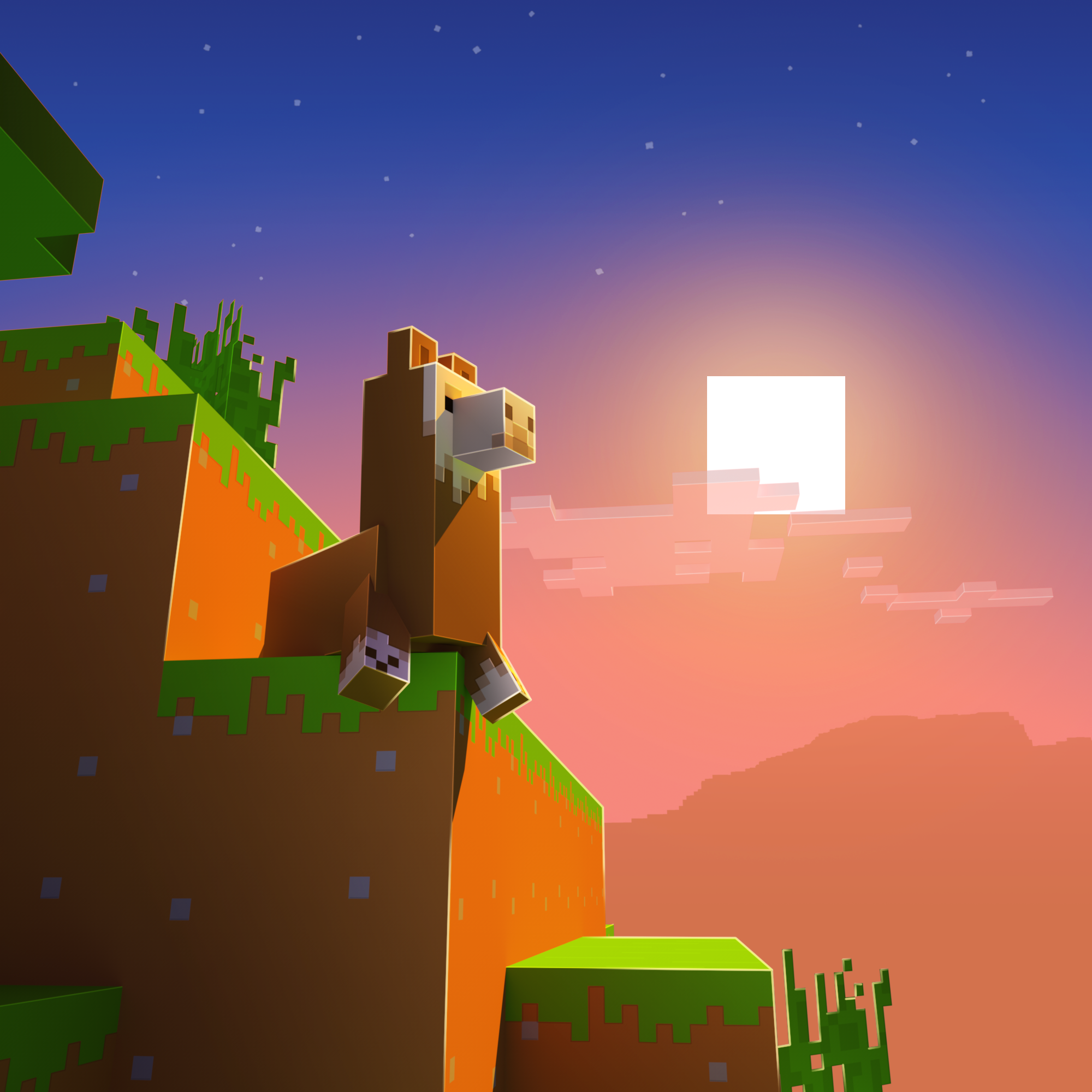 Baby Llama Minecraft - HD Wallpaper 