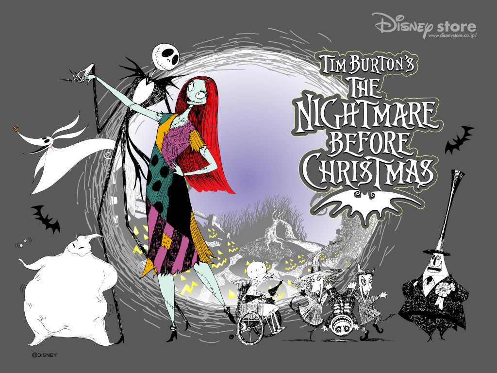 Nightmare Before Christmas Wallpaper - Jack And Sally Tim Burton - HD Wallpaper 
