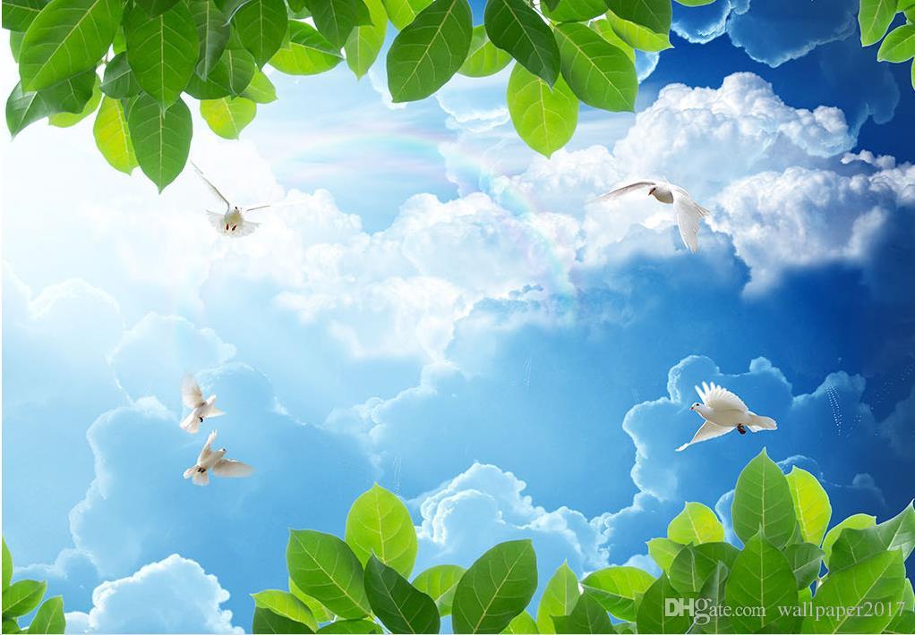 Nature Painting On Ceiling - HD Wallpaper 