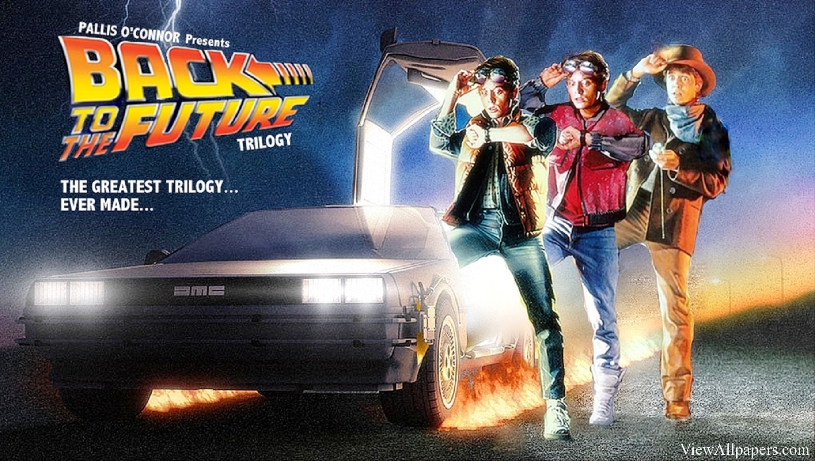 Back To The Future Art Iphone Wallpaper - Volta Para O Futuro - HD Wallpaper 