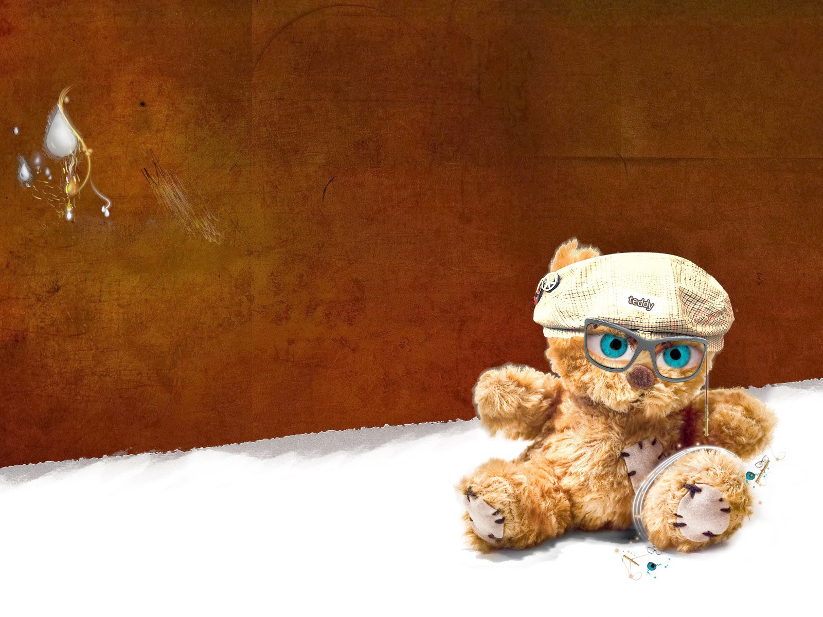 Cute Teddy Bear Wallpaper Hd - Desktop Cute Teddy Teddy Bear - HD Wallpaper 