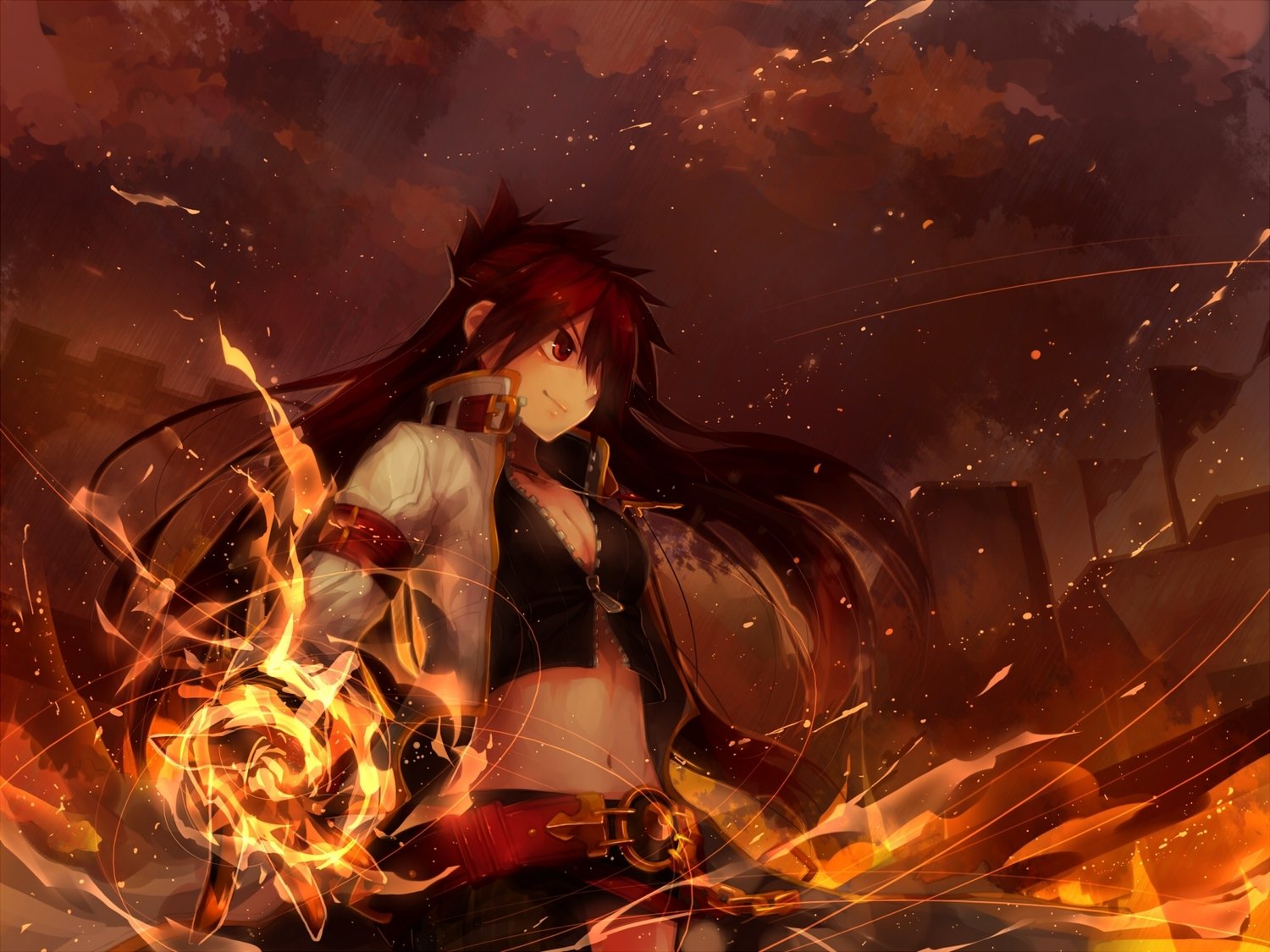 Elsword Elesis Blazing Heart - HD Wallpaper 