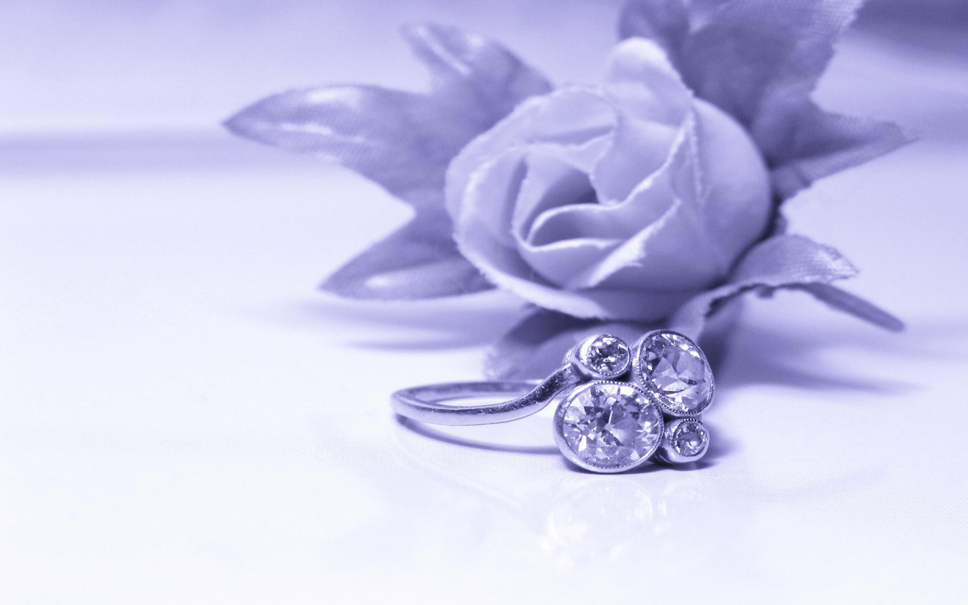 Wedding Rings Images With Flower Background - HD Wallpaper 