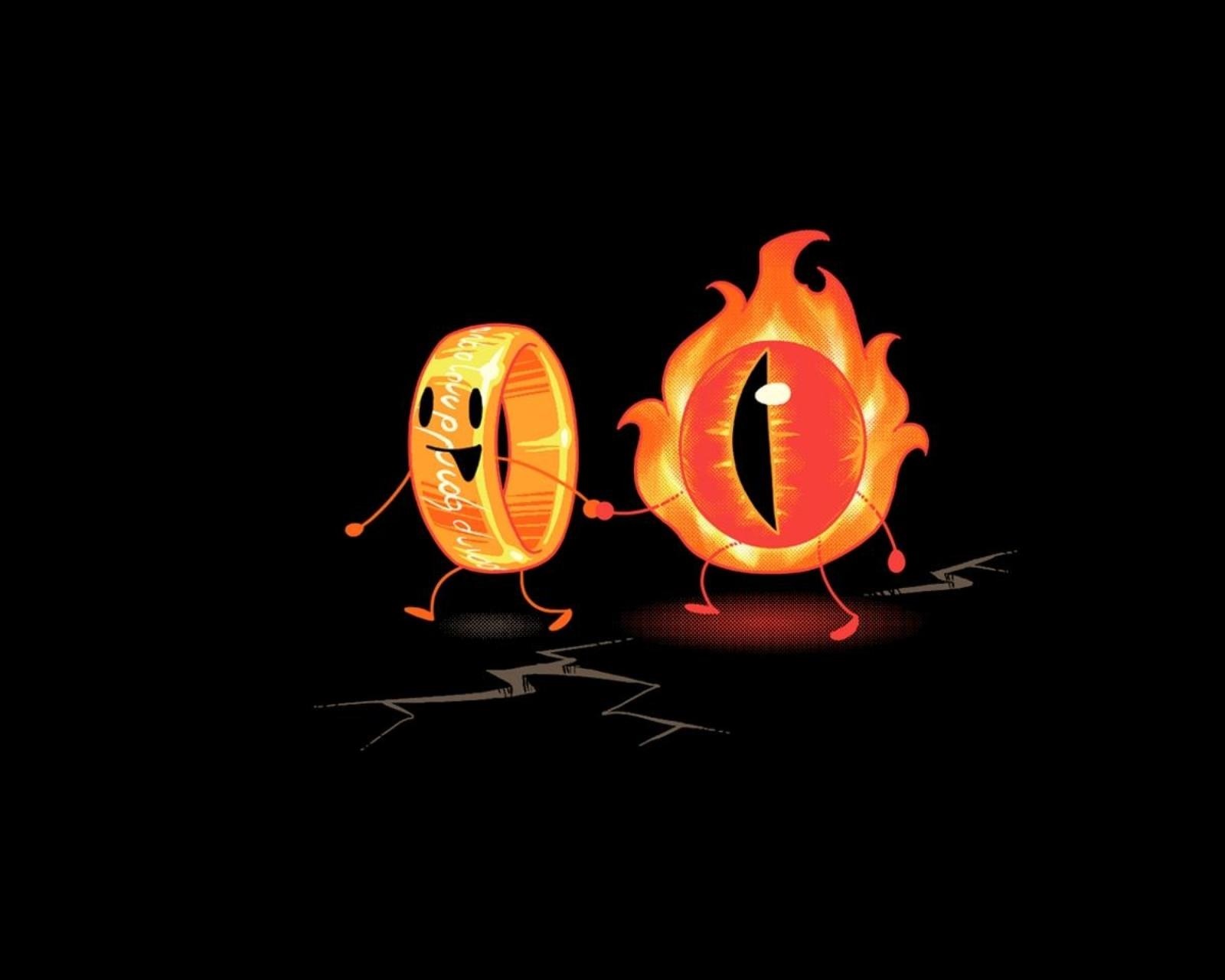 Lotr - Lord Of The Rings Ring And Eye - HD Wallpaper 