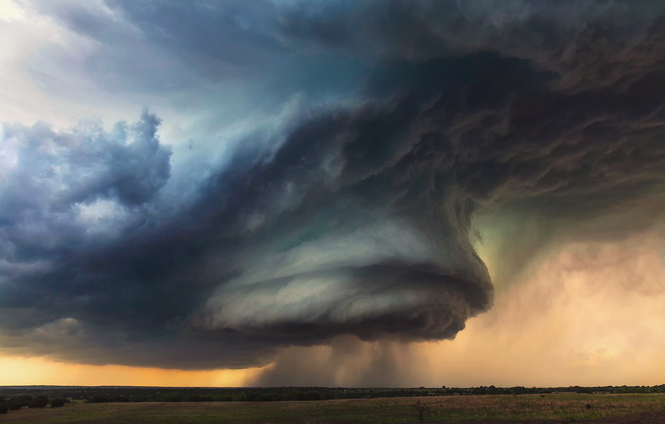 Photo Wallpaper The Sky, Clouds, Storm, Usa, Texas, - Sky Tornado - HD Wallpaper 