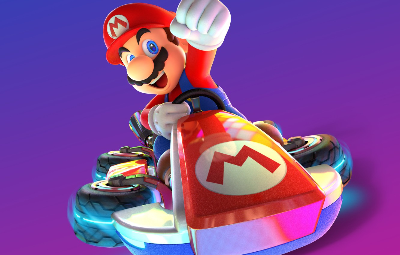 Photo Wallpaper Game, Mario, Man, Nintendo, Mario Kart - Deluxe Mario Karts 8 - HD Wallpaper 