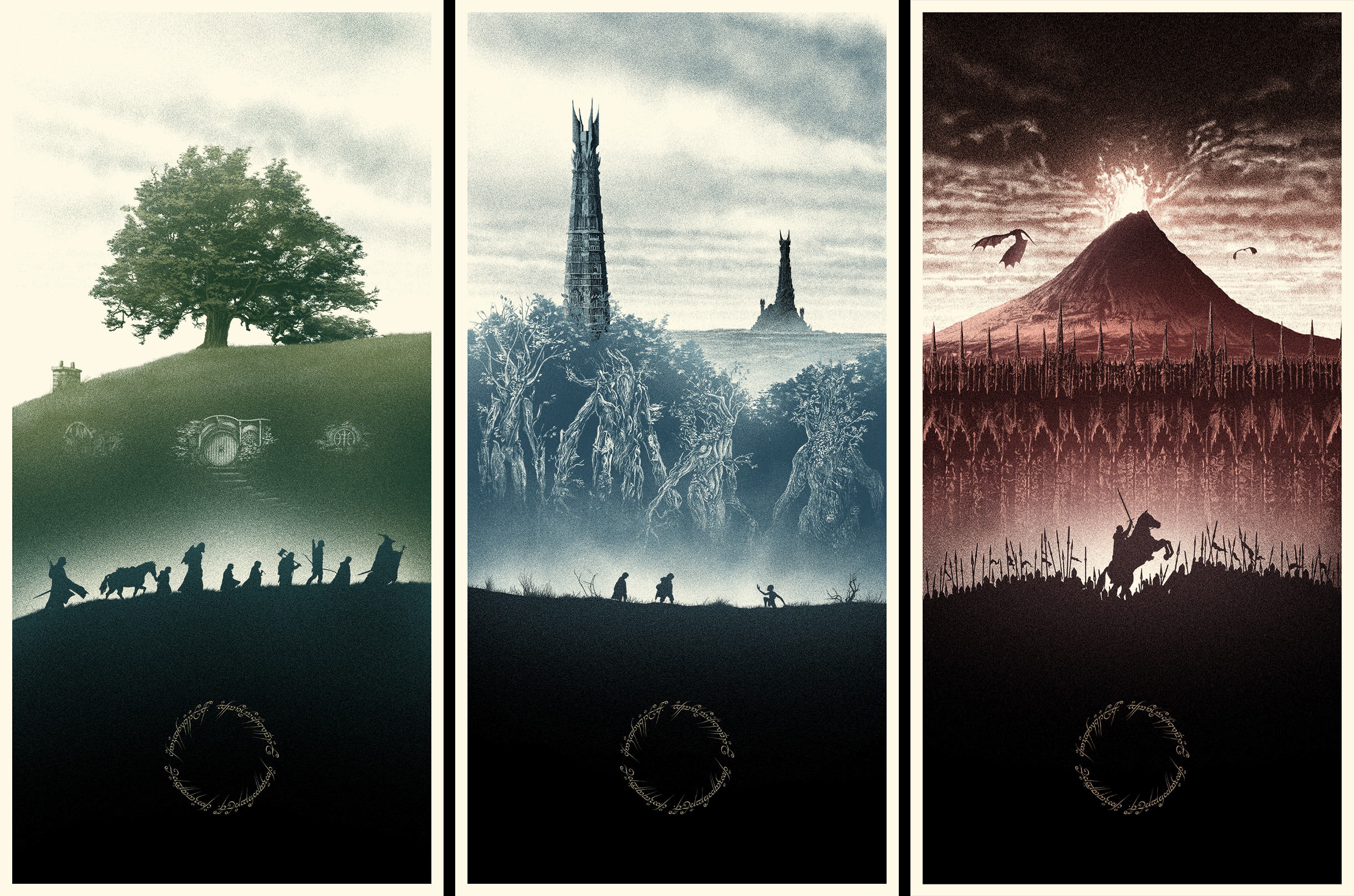 Lord Of The Rings Alternate Poster - HD Wallpaper 