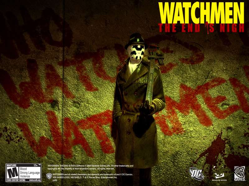 Watchmen The End Is Nigh Rorschach - HD Wallpaper 