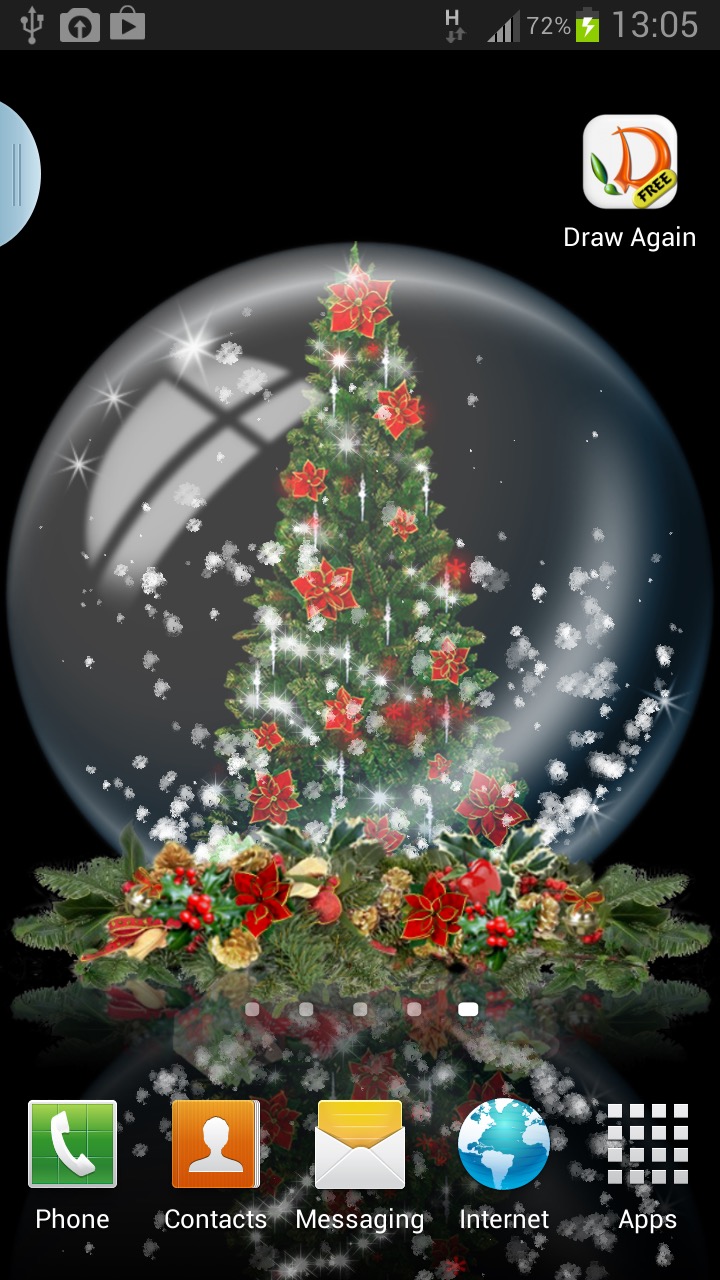 Christmas Snow Globe Live Wallpaper 
