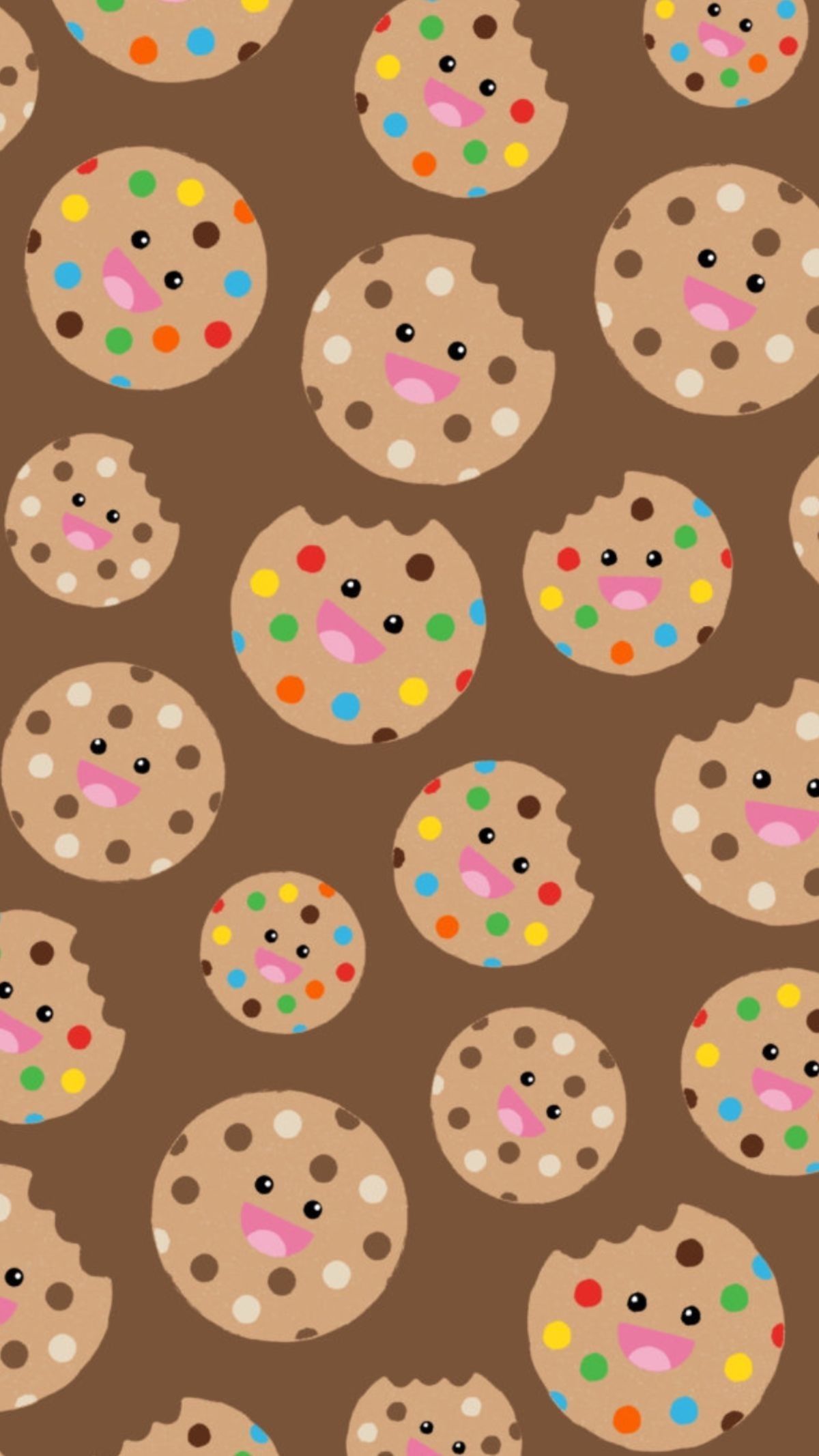 Kawaii Cute Cookie Backgrounds - HD Wallpaper 