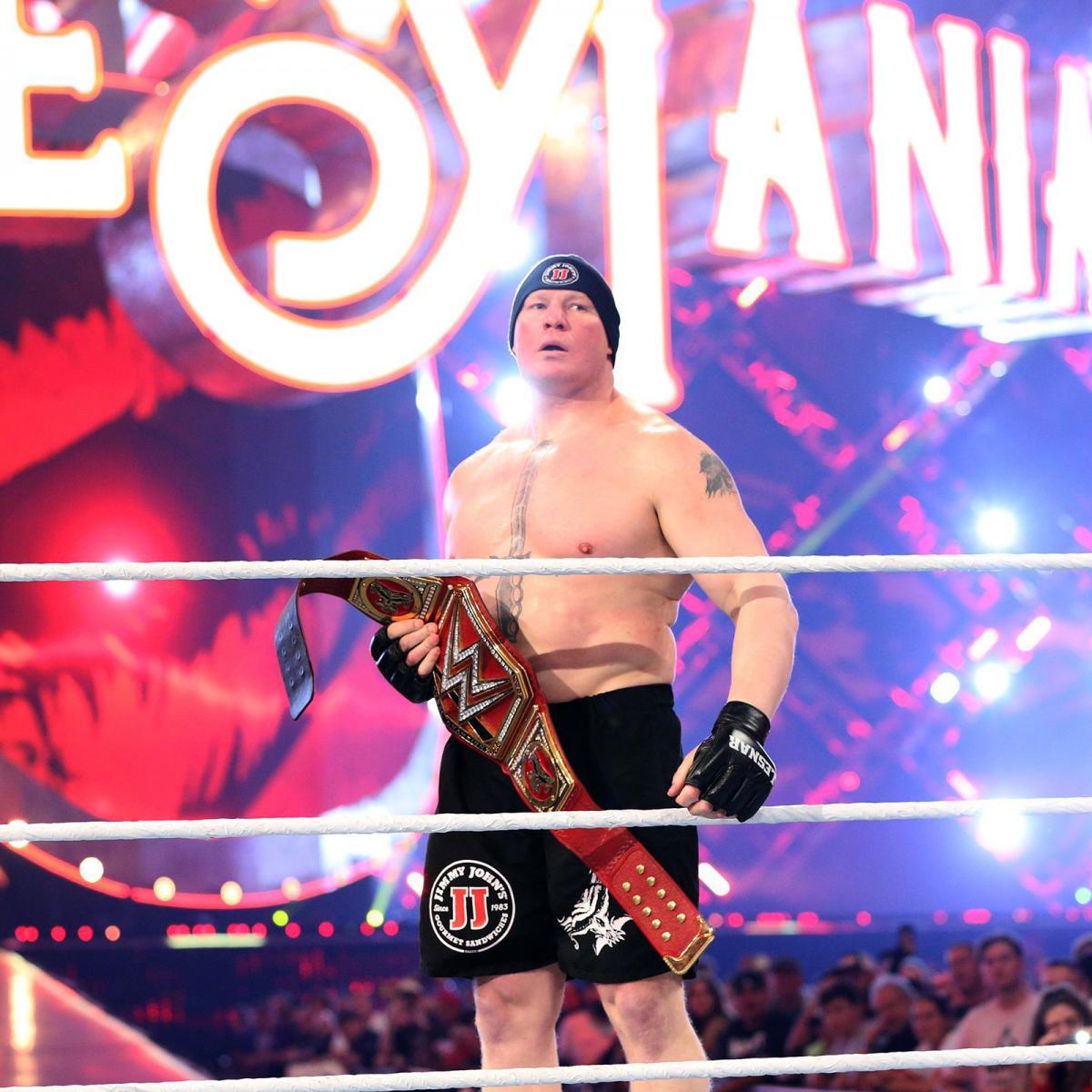 Brock Lesnar Wrestlemania 34 - HD Wallpaper 