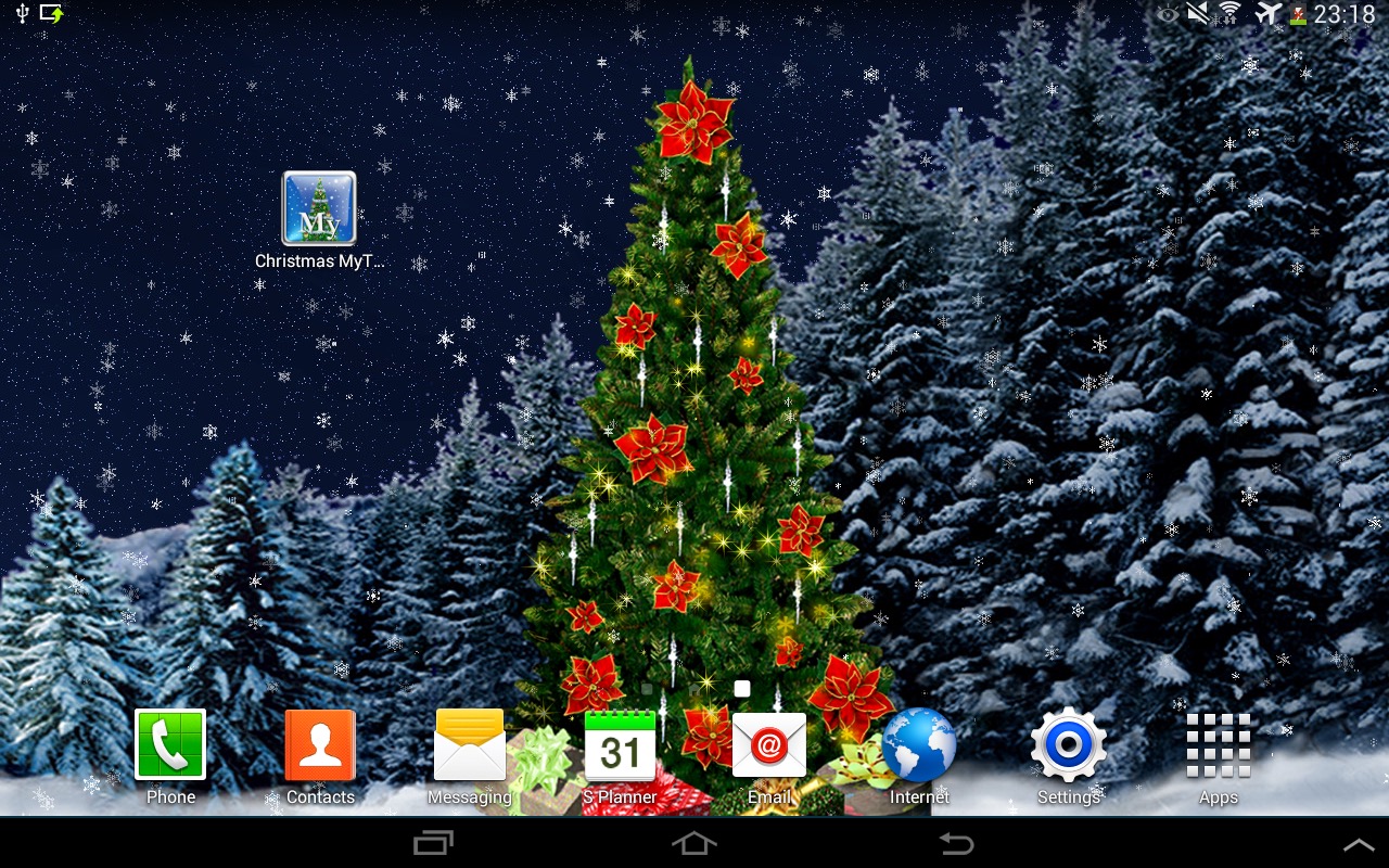 Merry Christmas Real Tree - HD Wallpaper 