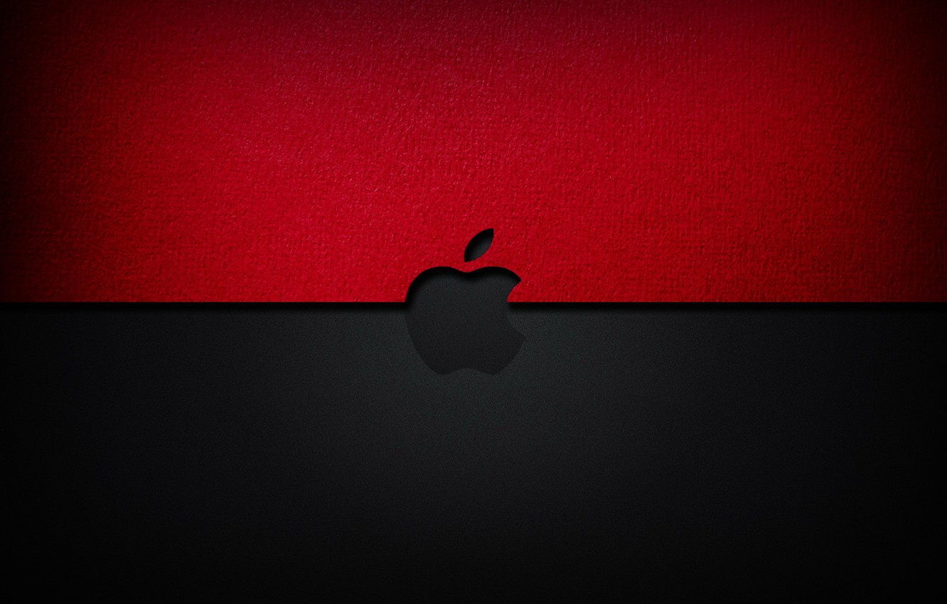 Apple, Red, Apple, Background, Black Desktop Background - Red Black Apple Wallpaper Hd - HD Wallpaper 