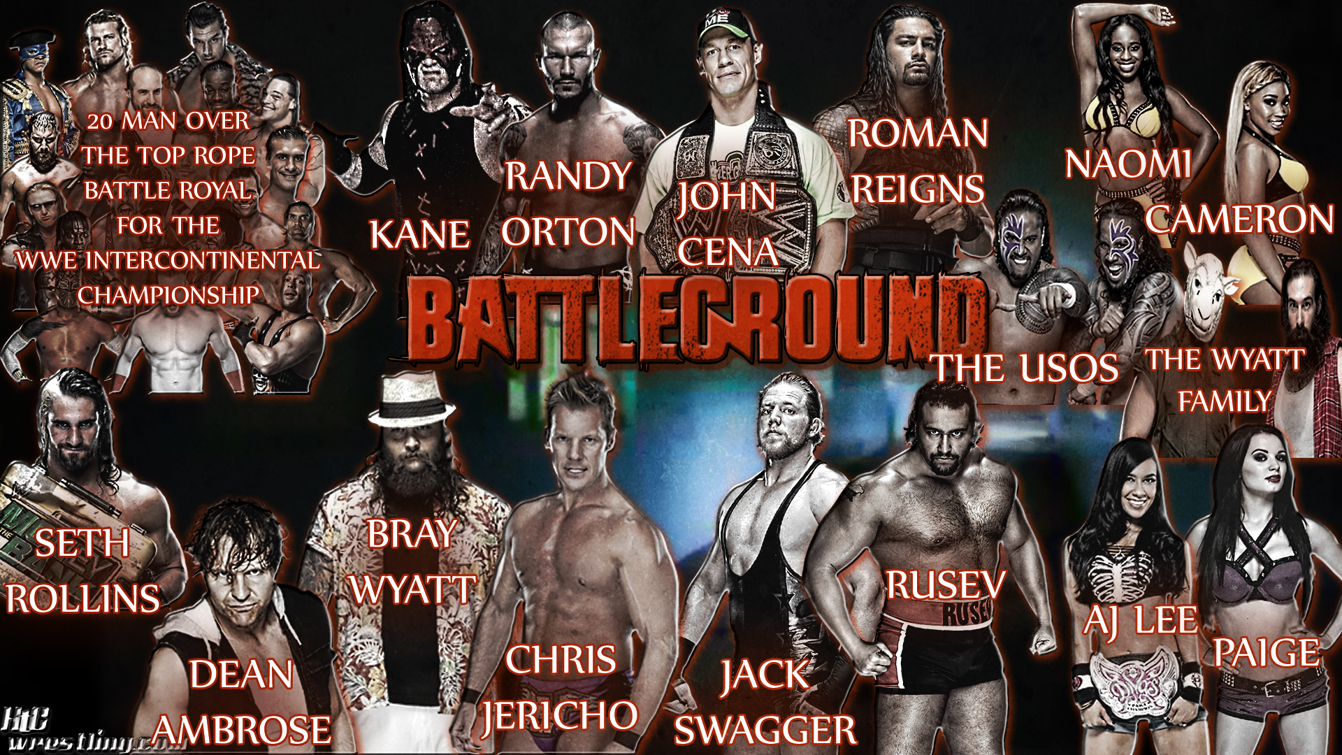 Battleground 2014 All Matches - HD Wallpaper 