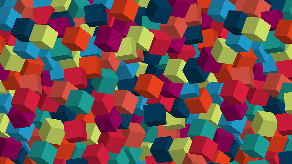 Square, Wallpaper, Abstract, 3d Cube - Visual Arts - HD Wallpaper 