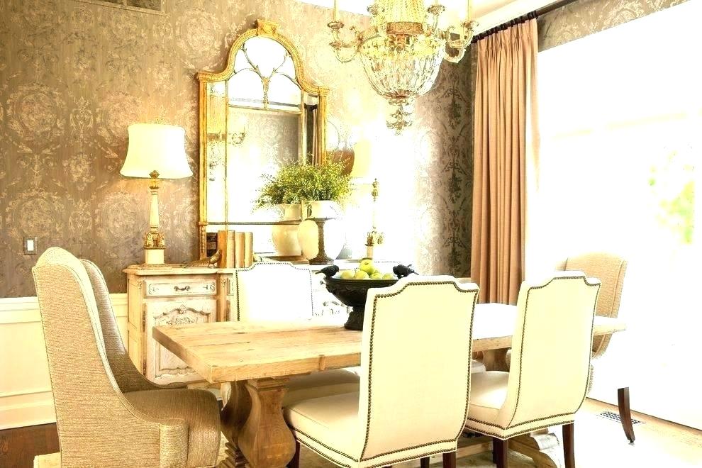 Dining Room Wallpaper Accent Wall Dining Room Wallpaper - Gold Wallpaper Dining Room - HD Wallpaper 