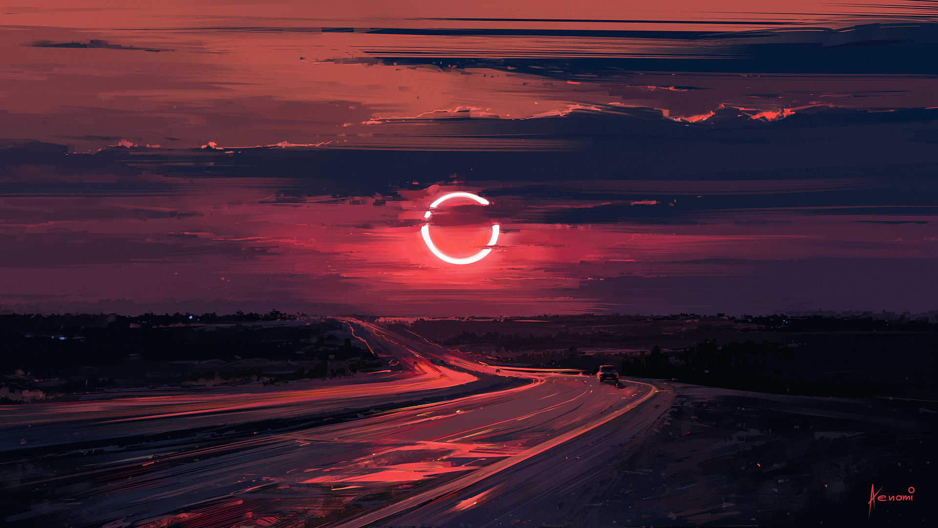 Aenami Eclipse - HD Wallpaper 