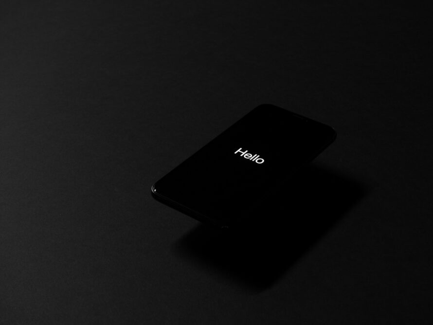 Download Iphone Wallpaper Black And White - Iphone X Hello - HD Wallpaper 