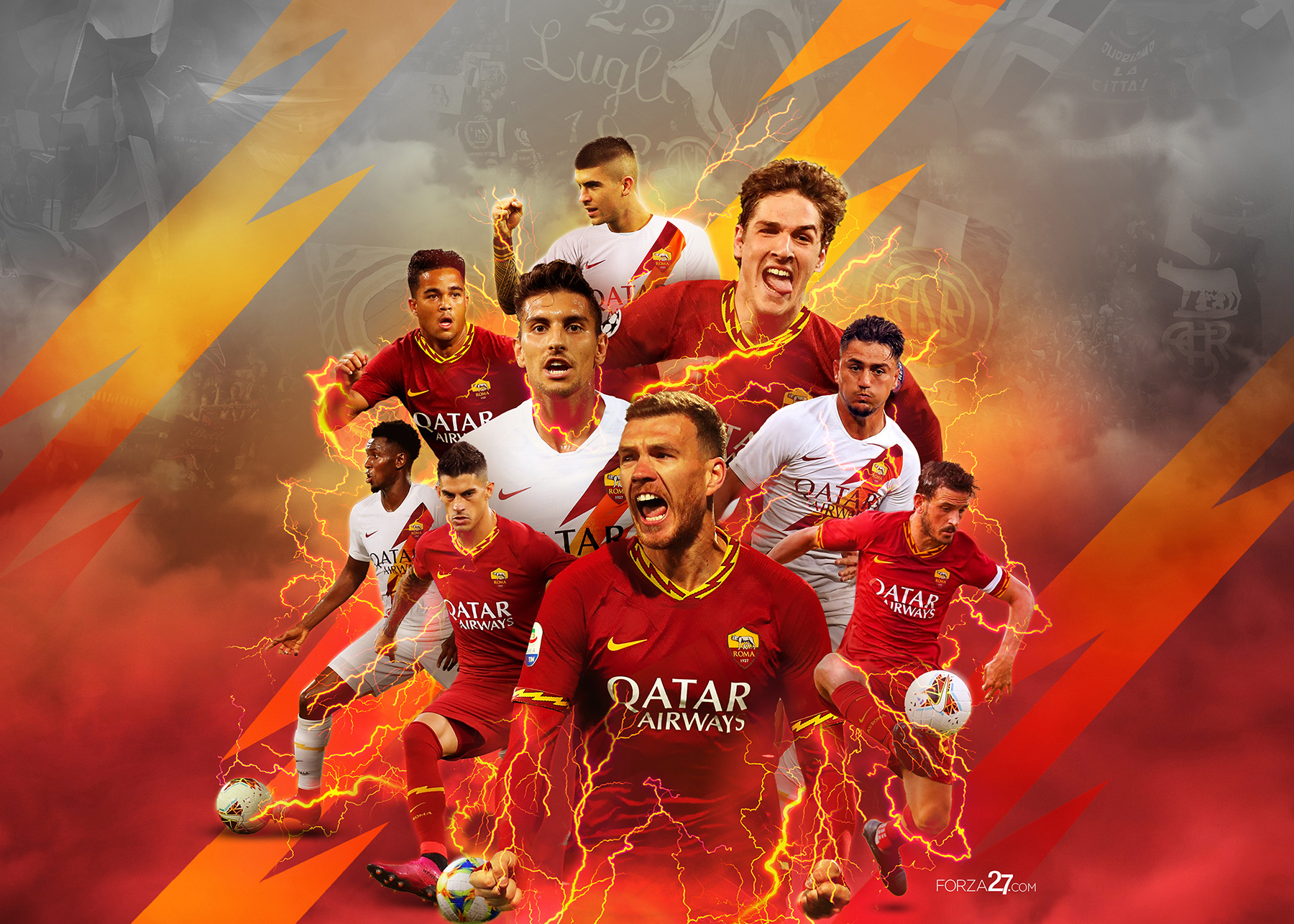 Roma 2019 2020 Squad - HD Wallpaper 